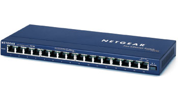 Netgear ProSafe Fast 16 Mort Network Switch 8 Ports 10/100 + 8 Ports PoE : image 1