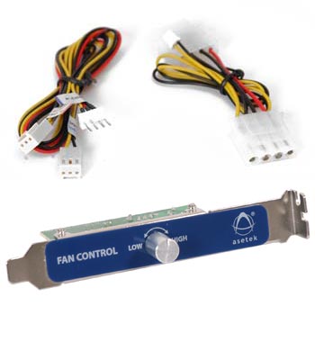 Asetek Fan Speed Controller Kit, 3pin Fan/Fan Controller/ Motherboard Kit : image 1