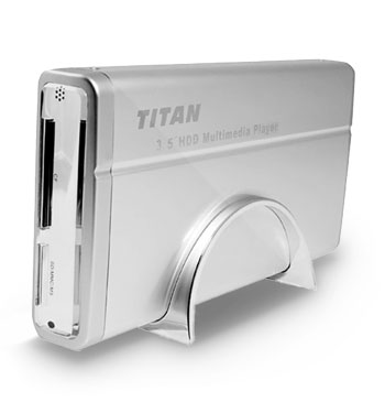 SumVision Titan 3.5" 5.1 MPEG1/2/4 Multi Media Centre, Silver Alum, 3.5" SATA Enclosure to USB 2.0 : image 1
