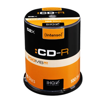 Intenso 100pcs Cakebox CD-R Media - 1001126