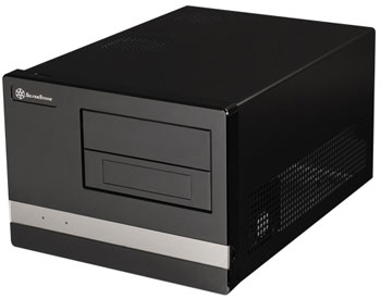 Silverstone SG02B-F Evolution, Black, Micro-ATX SFF Mini-Cube Case, Acrylic/Glossy Finish w/o PSU : image 1