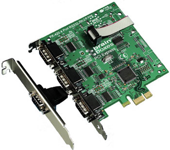 Brainboxes PCI-E Quad 3 + 1 port RS232 Serial Card (PX-420)