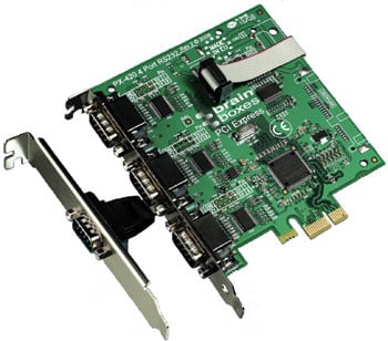 Brainboxes PCI-E Quad 3 + 1 port RS232 Serial Card (PX-420) : image 1