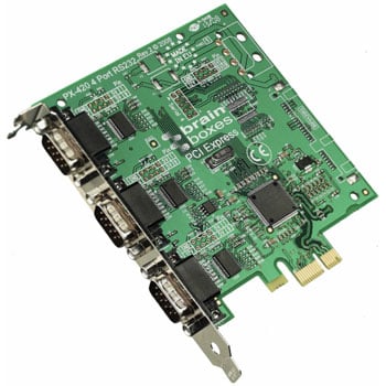 Brainboxes PX-431 PCI-E 3 Port RS232 Serial Card : image 1