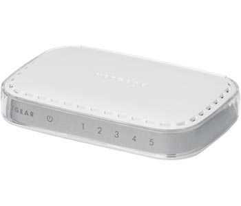 Netgear GS605UK White Gigabit Ethernet Switch 10/1000 GbE 8 Port