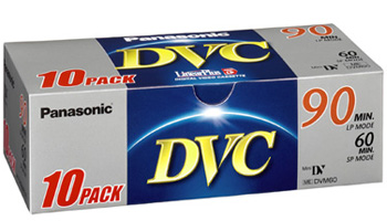 Panasonic Mini DV Tape 10 pack 60 Min AY-DVM60FE10 : image 1