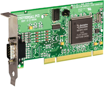 Brainbox UC-320 Low Profile PCI Universal x1 Port Velocity RS422/485