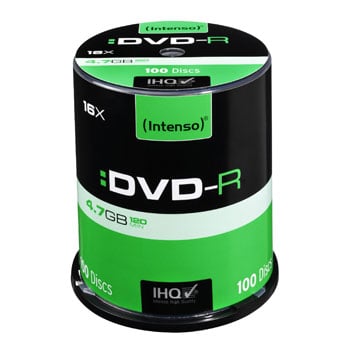 Intenso DVD-R 4.7GB DVD-R Media 100pcs Cakebox