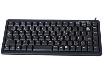 Cherry G84-4100LCMGB-2 Ultra Low Profile (Slim Line) & Compact Wired USB 7 PS/2 Keyboard : image 1
