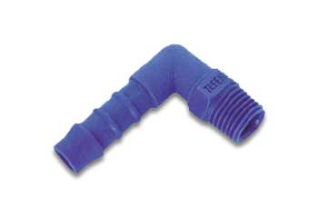 .Scan Nylon 1/4" BSPT to 1/2" 90 degree barb (Blue Nylon) : image 1