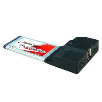 Lycom EK-107 3 port Expresscard Firewire 800/400 1394a/b Combo card for Notebooks PC/MAC