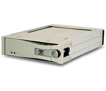 Icy Dock Mobile Rack Ivory 123PK PATA to SATA Aluminum + Fan : image 1