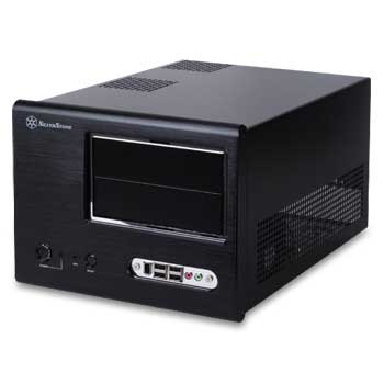 Silverstone SG01B-F Black MicroATX SFF Aluminum Case w/o PSU