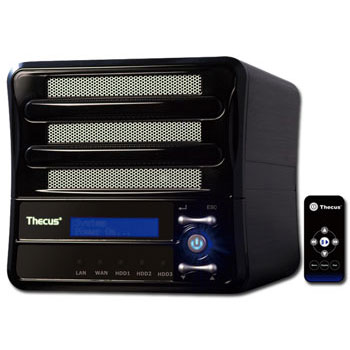 Thecus M3800 1080p HDMI Stream Storage Box 3xBay RAID 5 SATA inc GbE Lan/USB2/e-SATA/AV/H.264 Output : image 1