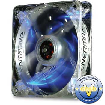 Enermax UCEV12 Everest TWISTER Fan Temp Control, Blue LED (on/off) inc Rubber A/V Plugs