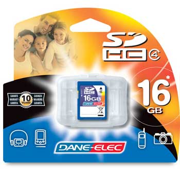 Dane-Elec Class High Capacity 16GB SD Memory Card : image 1