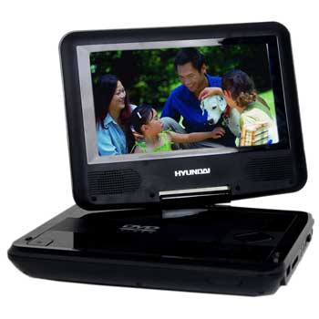 7" Hyundai P2715 Portable MultiRegion DVD player - MPEG-4/Divx, USB, SD Card : image 2