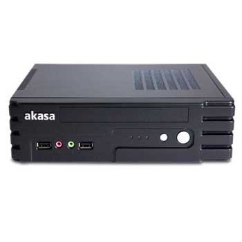 Akasa AK-ITX01BK-UK Enigma Mini ITX Case, Black 80W PSU : image 2