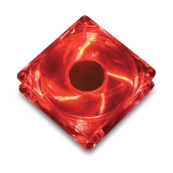 AKASA AK-274CR-4RDS Crystal RED 4 LED fan