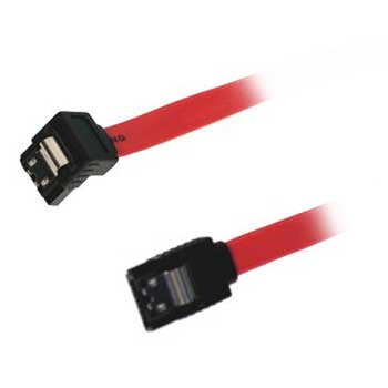 45cm Akasa AK-CB055 Right angle connector SATA II cable inc Latch connector - Red/Black *OEM