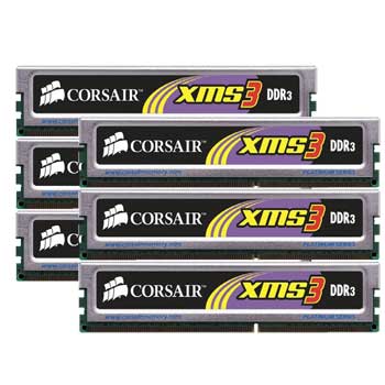 Barrette De RAM Corsair XMS3 DDR3 2Go 1333MHz – CAS 9 PC3-10600 – Neuf Boîte