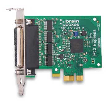 Brainboxes PX-260 PCI Express LP (low Profile) 4 x RS232 Serial Card : image 1