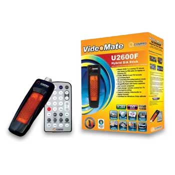 Compro U2600F HYBRID D/A USB DVBT STICK vista remote