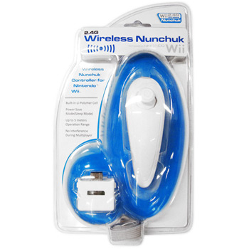 Blue Ocean Wireless Nunchuck Controller inc Charging Lead and strap : image 1