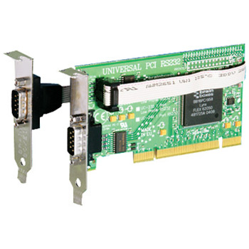 Brainboxes UC-101 Low Profile PCI 2x RS232 Serial Card (2nd 9 pin RS232 port available on fly Cable) : image 1