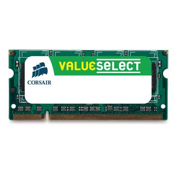 Corsair Memory Notebook 4GB DDR2 SO-DIMM PC2-6400 (800) Single Channel Laptop