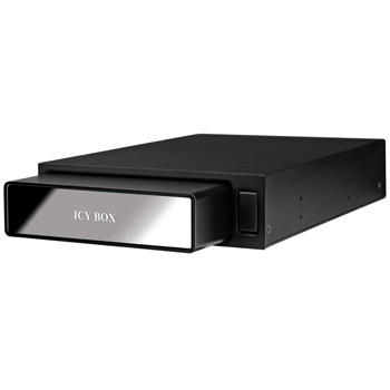 Icy Box IB-390StUSD-B 3.5" SATA II Black Aluminium Enclosure to eSATA / USB + 5.25" Docking Station : image 1