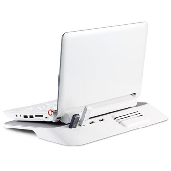 Choiix C-HL02-WP Unique Mini Air-Through up to 7"-15" Laptop Cooler 4 Port USB Hub : image 2