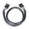40cm Akasa EX1394I-40 IEEE1394/FireWire Extension Cable, Male to Female, IEEE1394a Compliant, Sleeved, Black
