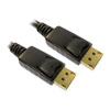 1.8m Xclio DisplayPort Cable, v1.2 4K@60Hz - Male to Male, Gold Plated with Latches Black
