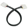 30cm Akasa AK-CBPW02-30 PSU Molex 4-pin Power Extension Cable, Male to Female, Black Mesh Sleeve