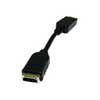15cm Xclio Display Port 1.4b Male to HDMI Female Cable Adaptor Black