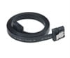 50cm Akasa PROSLIM AK-CBSA05-50BK, SATA III Flat Cable, 6Gbps, Secure Latch, Black