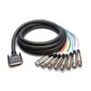 3m Hosa Multicore ANALOUGUE 25 Pin D-Sub to 8x XLR3 (Female)