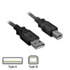 4.8m Belkin USB003 USB 2.0 Cable - Type A (Male) to Type B (Male), Ideal for Printers