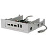 Scan Combo 4xUSB2 & x3 Firewire 1394a Internal HUB 3.5" and 5.25" Slot