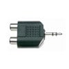 Stagg AC-2CFJMSH Audio Adaptors - 2x RCA Phono (Female) to 3.5mm TRS Stereo Jack (Male)
