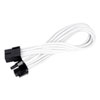 25cm Silverstone PP07-PCIW PCI 8-pin to PCIE 8-pin (6+2) Power Extension Cable, Male to Female, Braided, White