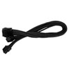 30cm Silverstone PP07-EPS8B 8-pin to EPS12V 8-pin(4+4pin) Extension Cable, Male to Female, Braided, Black