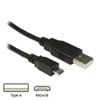 3m Xclio Type A (Male) to Micro B (Male) USB2.0 Cable - Black