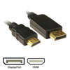 1.8M Xclio DisplayPort 1.2b Cable (Male) to HDMI2.0b (Male), 1080p Resolution, Black
