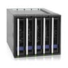 ICY DOCK FatCage MB155SP-B, 5x 3.25" in 5.25" Bay, RAID Backplane Cage, SATA III - 6Gbp/s, Hot Swappable, 92mm Fan