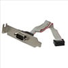 StarTech.com 9-Pin Serial to 10-pin Header Low Profile Slot Plate