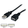 1.8m StarTech.com USBEXTAA6BK USB 2.0 Type-A Extension Cable, Male to Female, Black