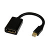 StarTech.com 6" Mini DisplayPort (Male) to DisplayPort (Female) Video Cable Adaptor, Black