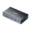4 Port Akasa AK-HB-10BK Connect 4SV, Black Brushed Aluminium Magnetic mounting USB 3.0 Hub
